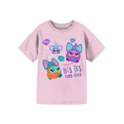 Furby Besties Girls Short Sleeve Graphic T-Shirt, Sizes 4-16