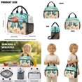 thumbnail image 5 of Kuiaobaty Beach Starfish Print Backpack and Lunch Bag Set for Boys Girls Sea Turtle Print Lunch Box with Pencil Case 17 Inch Bookbags and Pencil Pouch with Zipper for School Picnic, 5 of 7