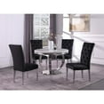 thumbnail image 2 of Layla Modern Velvet Upholstered Side Chairs in Black (Set of 2), 2 of 2