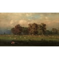 thumbnail image 2 of Inness, George 32x20 Gold Ornate Wood Framed with Double Matting Museum Art Print Titled - Durham Connecticut, 2 of 4