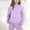 Purple, variant on Kids Sweatsuit Set 2 Piece Sweatshirt with Leggings Pants Solid Long Sleeve Pullover Soft Spring Outfits Set Blue Sweatsuit Boys Fashion 3-4 Years