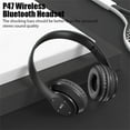 thumbnail image 3 of P47 Wireless Headsets On-Ear Stereo Earphones Longer Playtime USB Charging for Smart Phone Computer Laptop, 3 of 8