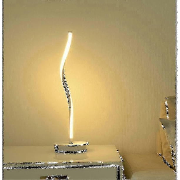 26-27 Modern Led Table Lamp Bedroom, Bedside Lamp, Stepless Dimming For Living Room, Study, Reading, White Lamp Body