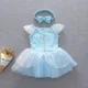 thumbnail image 1 of Vestidos para recién nacido, niña pequeña, Elsa, sirena, Blancanieves, Cenicienta, Princesa, vestido de cumpleaños para bebé, Halloween, Navidad, 1 of 5