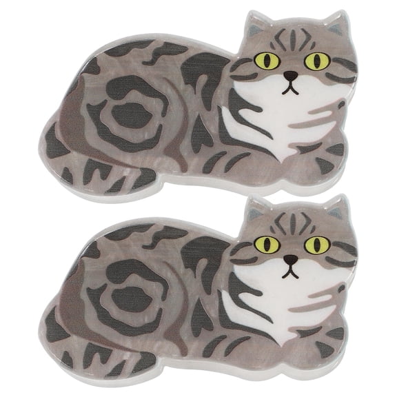 TEHAUX 2pcs Cute Cat Hair Claw Clips Hair Accessories for Dating Multi-color