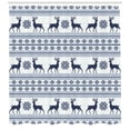 thumbnail image 3 of Ambesonne Nordic Shower Curtain, Pixel Art Style Reindeer, 69"Wx70"L, Pale Blue Dark Blue, 3 of 3