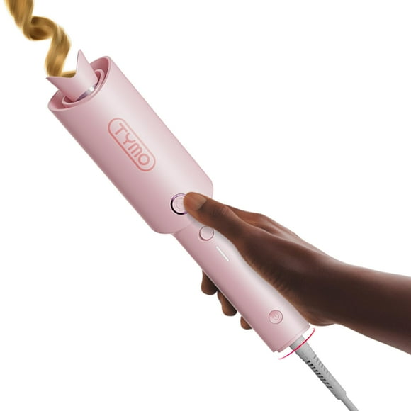 TYMO Automatic Rotating Curling Iron - TYMO CURLPRO Beach Waves Curling Wand, Portable Hair Curler, 500 Million Ionic, Dual Voltage & Lightweight for Travel, Ceramic Coa