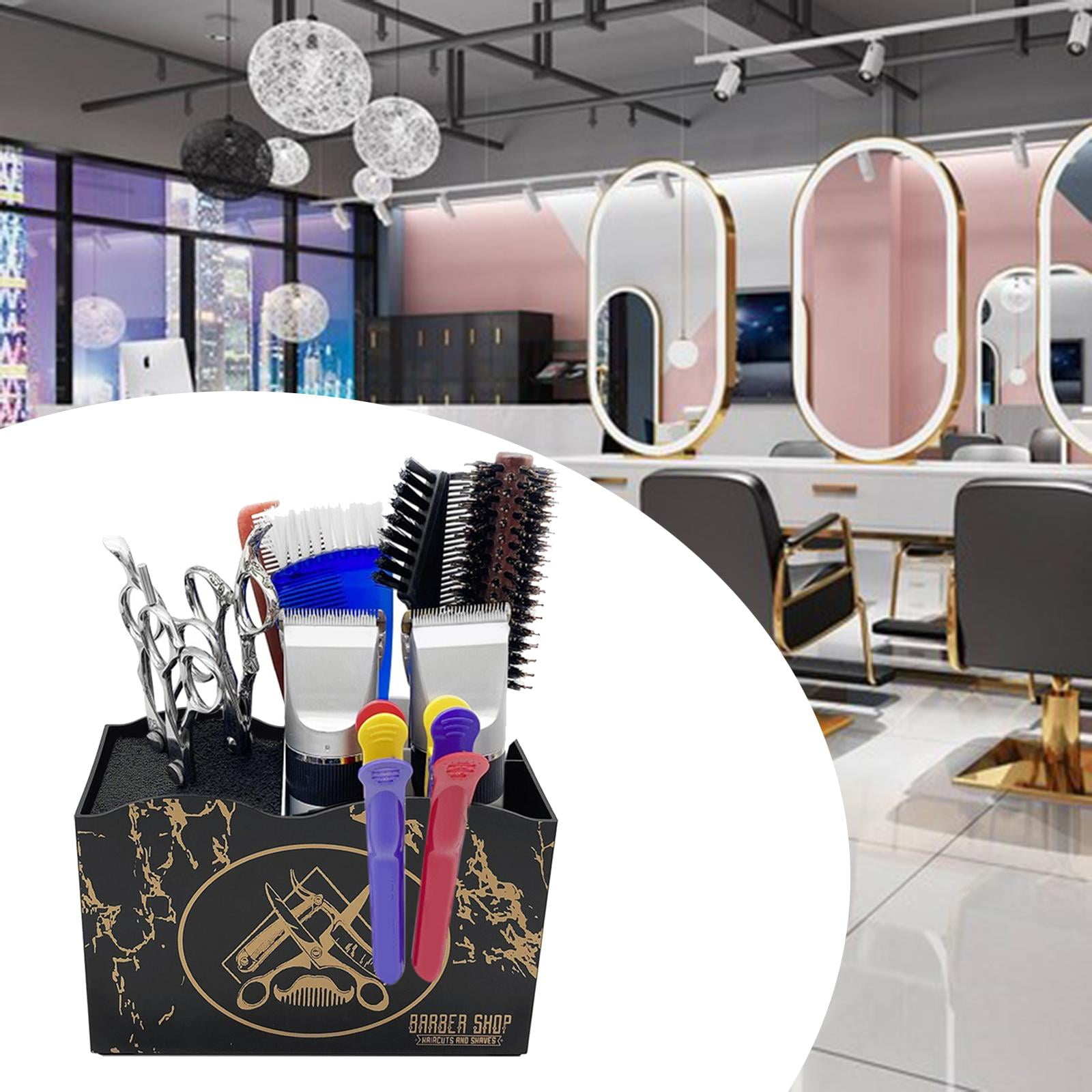 Hairdressing Tool Storage Box Countertop Organizer for Barber Shop