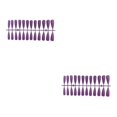 thumbnail image 3 of Seitruly Tabletas para mejorar las uñas Diseño de puntos elegantes Durabilidad Textura esmerilada Puntas de manicura para uñas postizas usables JM-13Púrpura 2piezas Seitruly CBP456188, 3 of 5