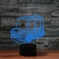 thumbnail image 5 of 3D Car Night Light Table Desk Optical Illusion Lamps 16 Color Changing Lights LED Table Lamp Xmas Home Love Birthday Children Kids Decor Toy Gift, 5 of 7