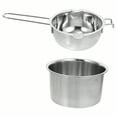 thumbnail image 4 of 3pcs 1 Set Double Boiler Pot Set 1200ml Wax Melting Pot With 2800ml Stainless Steel Pot With Silicone Spatula Candle Wicks For Candle Making, 4 of 7