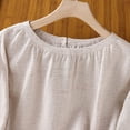 thumbnail image 6 of Zekutng Womens Tops Solid Casual Round Neck Short Sleeves Shirts,Sizes M-2XL, 6 of 9