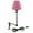 Hot Pink, variant on Kiven Plug-in Modern Clip-on Desk Lamp, 1-Light Nightstand Lamp with Flexible Arm, Blue Fabric Drum Lampshade, 8.2FT Plug in Cord, Decorative Clamp Lamp for Office Home Bookshelf Bedside