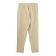 thumbnail image 5 of Pantalones de lino para hombre ligeros de verano: cintura elástica con cordón, pantalones informales de playa, poliéster, tallas S-XXXL para yoga y vacaciones, 5 of 6