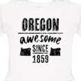 thumbnail image 4 of Inktastic Oregon Awesome Since 1859 Boys or Girls Long Sleeve Baby Bodysuit, 4 of 5