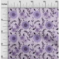 thumbnail image 2 of oneOone Georgette Viscose Purple Fabric Florals Diy Clothing Quilting Fabric Print Fabric By Yard 42 Inch Wide, 2 of 5