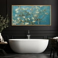 thumbnail image 4 of IDEA4WALL Extra Large Framed Canvas Print Wall Art Almond Blossom Vincent Van Gogh Artwork Nature Wilderness Antique Retro Fine Art Decorative Relax/Calm for Home Decoration - 60"x30", 4 of 5