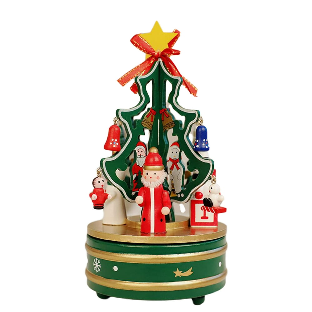 Christmas wooden music box musical revolving tree Christmas Wooden Music Box Musical Revolving Tree - Walmart.com - Walmart.com