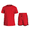 Red, variant on Essenclo Girls' Clothing Sets, Athletic T-Shirt and Short Outfits Performance Activewear Cute Summer Girls Fashion Size 5-14