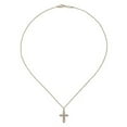 thumbnail image 2 of 0.50 Ct Round Cut VS1 Cross Pendant Necklace in Natural Diamond 18K Rose Gold With 18 inches chain, 2 of 3