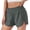Army, variant on USSUMA Shorts for Women Trendy Solid Color Running Pull-on Elastic Waist Split Wide Leg Shorts with Pocket High Waist Lightweight Short Pants Yoga Semi Fit Summer Shorts for Office Army Green Xl