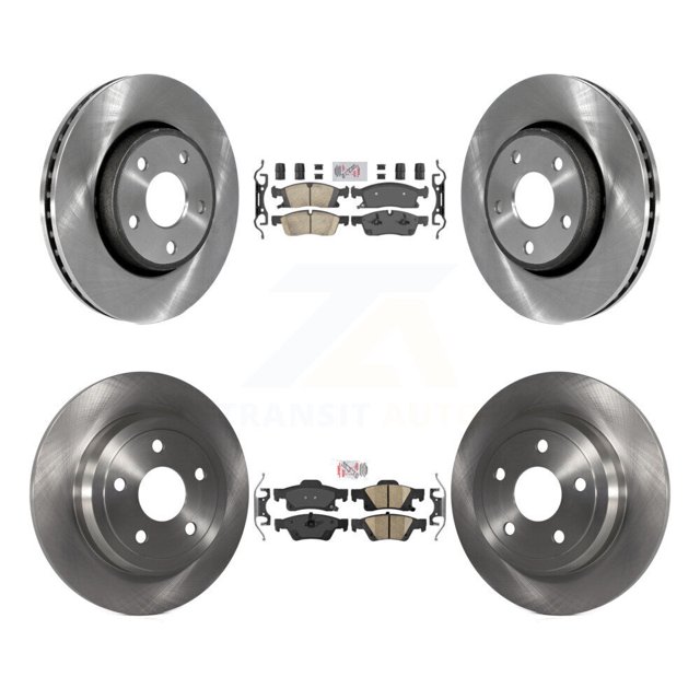 Transit Auto Front Rear Ceramic Pads and Disc Brake Rotors Kit for Car Dodge Durango K8A-101865