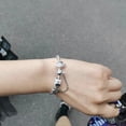 thumbnail image 4 of Pulsera Pandora Chapada En Plata S925 Corona Diamante Clásica Serpiente Hueso Cadena Básica Exquisita Joyería Regalo, 4 of 4