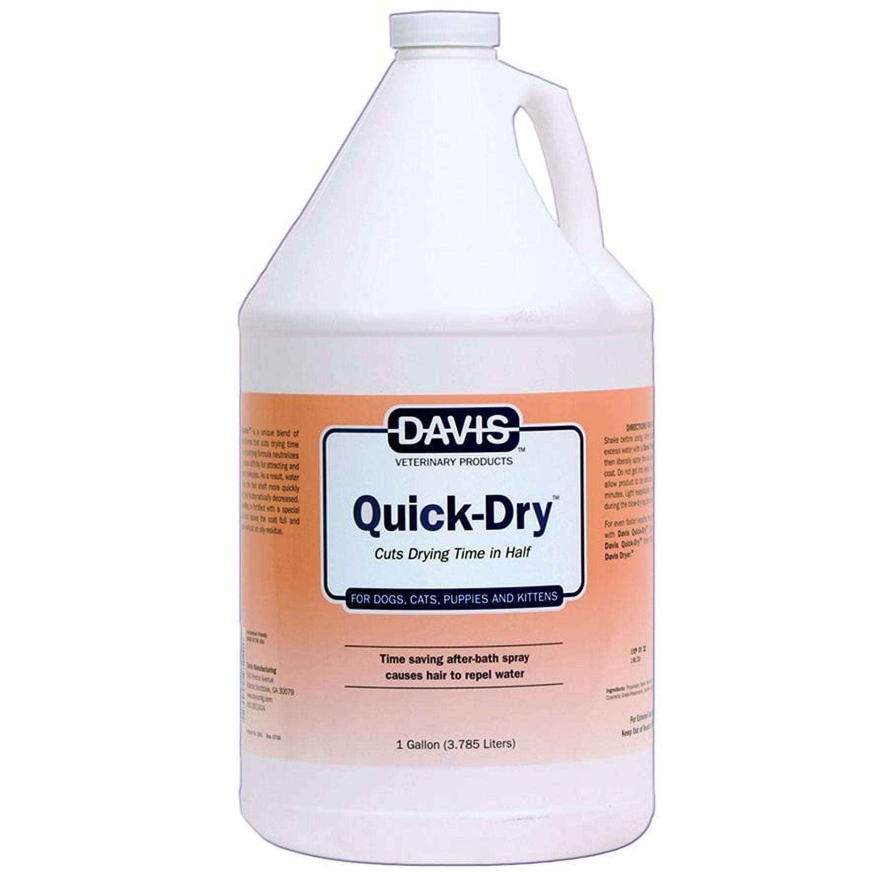 Davis Quick Dry Refill for Dogs, Casts, Puppies and Kittens | Gallon