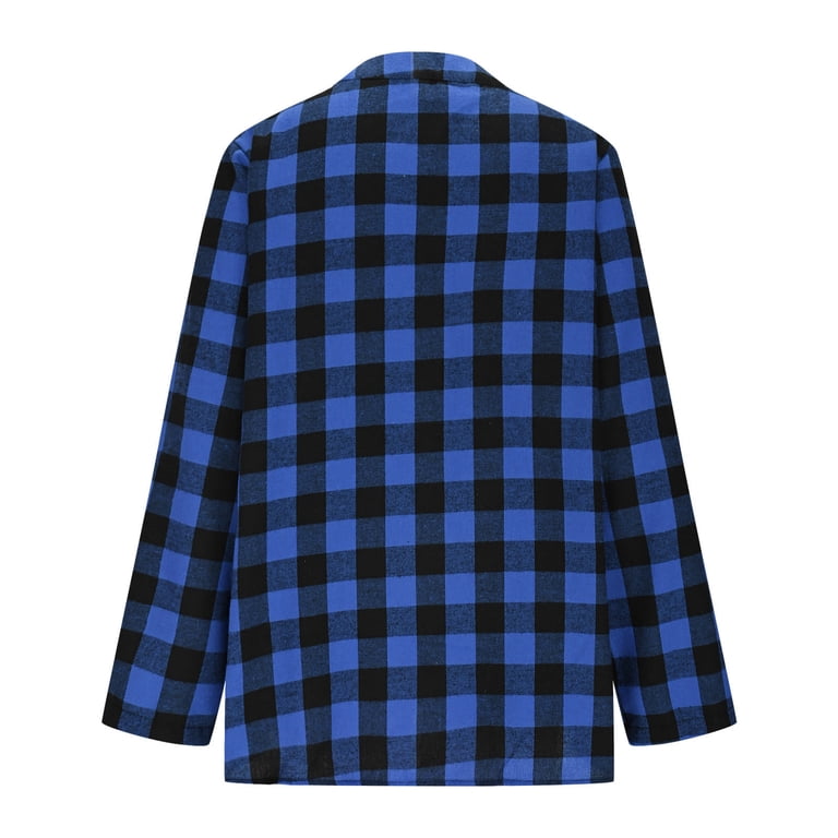 blue plaid maternity dress Sienna 100% Cotton Puff Sleeve Maxi Dress in Baby Blue Plaid (Lined)
