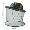 thumbnail image 3 of Lttoisl Outdoor Beekeeping Hat with Mesh Net & Wide Brim, Lightweight Camouflage Sun Shield Cap for Bee Protection, Fishing, & Gardening, Breathable Head Net for Insect & UV Defense, 13-inch Diameter, 3 of 8