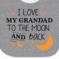 thumbnail image 4 of Inktastic I Love My Grandad to the Moon and Back Boys or Girls Baby Bib, 4 of 4