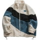 thumbnail image 1 of Aelfric Eden Suéter de gran tamaño con retazos de color para hombre Chaquetas Sherpa Chaquetas peludas de piel de oveja sintética con cremallera completa Abrigos cálidos y difusos, 1 of 3