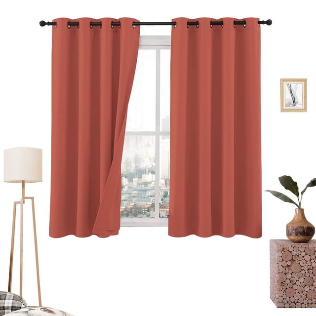 Cortinas Blackout 275cm Ancho X 160cm Alto - En 2 Páneles (Shedron)