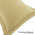thumbnail image 5 of Unique Bargains 4-Pack Envelope Closure Pillow Sham No Zipper Queen Light Tan, 5 of 8