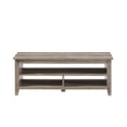 thumbnail image 3 of 48" Grooved Panel Sided Wood Coffee Table - Gray Wash, 3 of 6