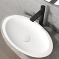 thumbnail image 3 of VIGO Vessel Bathroom Sink Pop-Up Drain and Mounting Ring in Matte White, 3 of 10