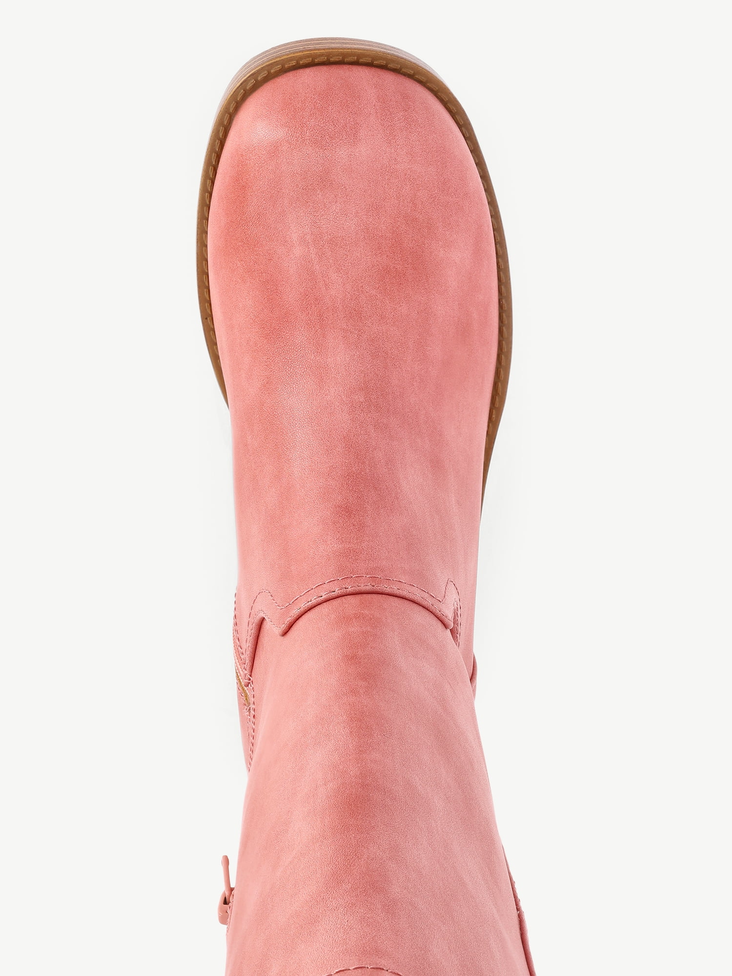 No Boundaries Faux Leather Tall Riding Boots, Women's (Wide Width Available)