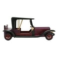 thumbnail image 2 of Hand Made Wood Retro Antique Style Purple Model T Sedan Car Wine Holder Figurine, 2 of 9