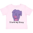 thumbnail image 3 of Inktastic I Love My Sissy Elephant Purple Pink Boys or Girls Toddler T-Shirt, 3 of 5