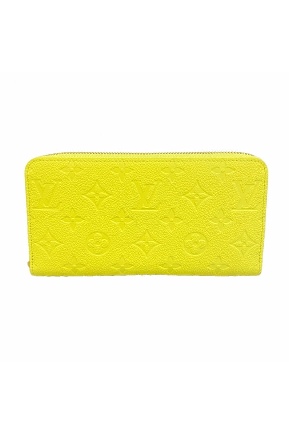 Pre-Owned Louis Vuitton Monogram Empreinte Super Lucky Day Zippy Wallet M27504 Citrus Women's...