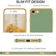 thumbnail image 2 of iPhone SE Case,iPhone SE Phone Case,iPhone 7/8 Case,Slim Soft TPU with Adjustable Wristband Kickstand Scratch Resistant Shockproof Protective Cover for Apple iPhone SE 2/3 4.7", Matcha Green, 2 of 9