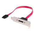 thumbnail image 2 of StarTech.com ESATAPLT1LP Low Profile SATA to eSATA Plate Adapter, 2 of 2
