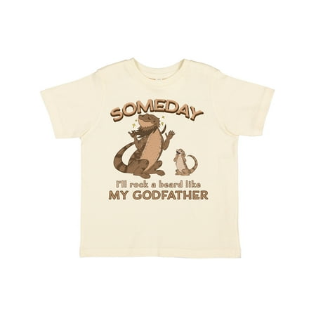 

Inktastic Someday I ll Rock a Beard Like My Godfather-Bearded Dragons Gift Toddler Boy or Toddler Girl T-Shirt