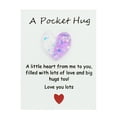 thumbnail image 2 of Pocket Hug Heart with Greeting Cards, Little Heart Pocket Hug Token, Long Distance Relationship Gifts, Thinking of You Gifts for Women Men Him Her (Blue), 2 of 9