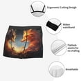 thumbnail image 3 of Susaid Red And Gray Flame Fox Print Men's Mesh Boxer Briefs Cooling Breathable Sports Underwear Wide Waistband Boxer Briefs W/Fly-Small, 3 of 5