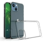 for iPhone 12 Mini (5.4") Case Clear Soft TPU Bumper Slim Cover (FREE Screen Protector)