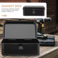 thumbnail image 1 of CRAFTHROU Small Tool Storage Box Iron Toolbox Durable Black for Home 1Pack, 1 of 6