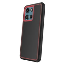 onn Slim Rugged Phone Case for Motorola moto g PLAY (2026) - Red/Black