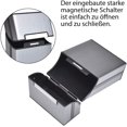 thumbnail image 4 of Juego De 3 Cajas De Cigarros De Aluminio Con Tapa Magnética Gris. Afortunado Sencillez, 4 of 4