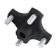thumbnail image 1 of Placa De Brida Del Cubo De Rueda Trasera, Metal Negro 604112 Para Piezas De Automóvil, 1 of 7